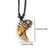 Necklace, pendant, resin, sweater, accessory, tiger, wholesale