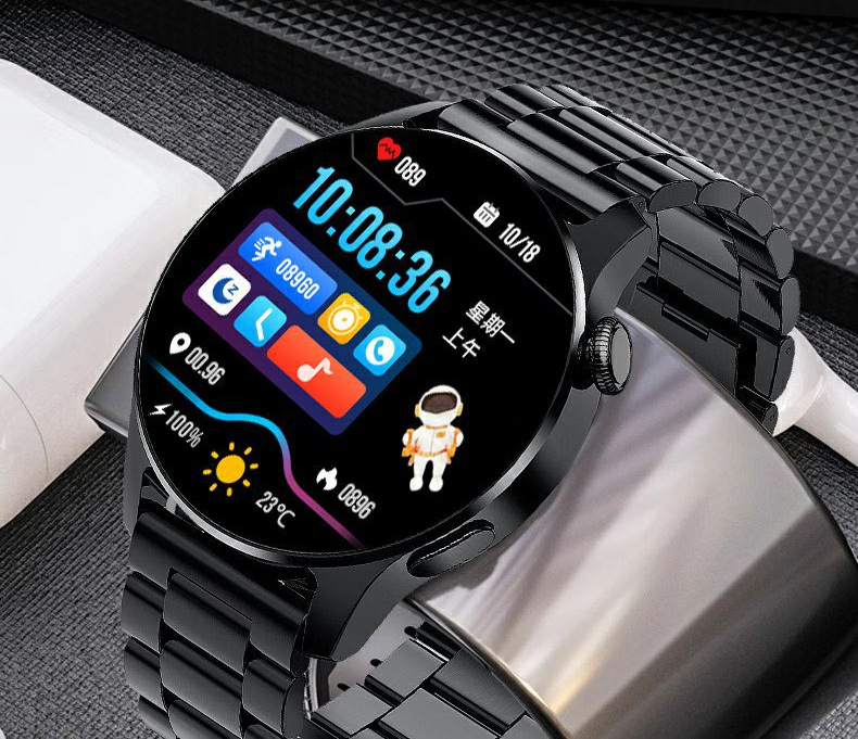 Huaqiangbei Top Version Gt5 Smart Watch Watch5 Multi-Functional Black Technology Payment Waterproof Sports Watch for Men
