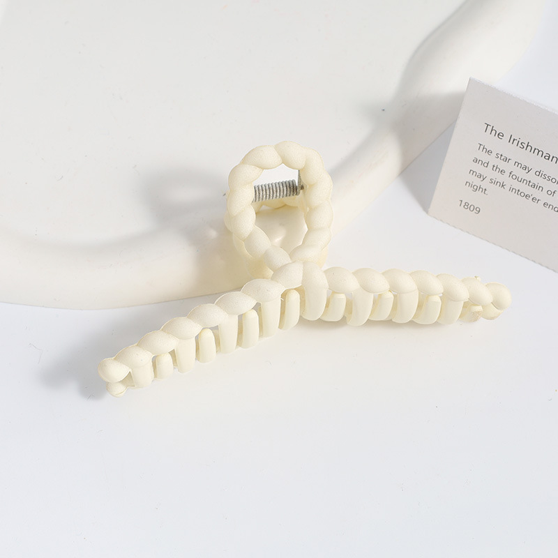 Amazon Venta caliente Frosted clip grande geométrica trasera horquilla elegante temperamento tiburón clip de alto grado tocado