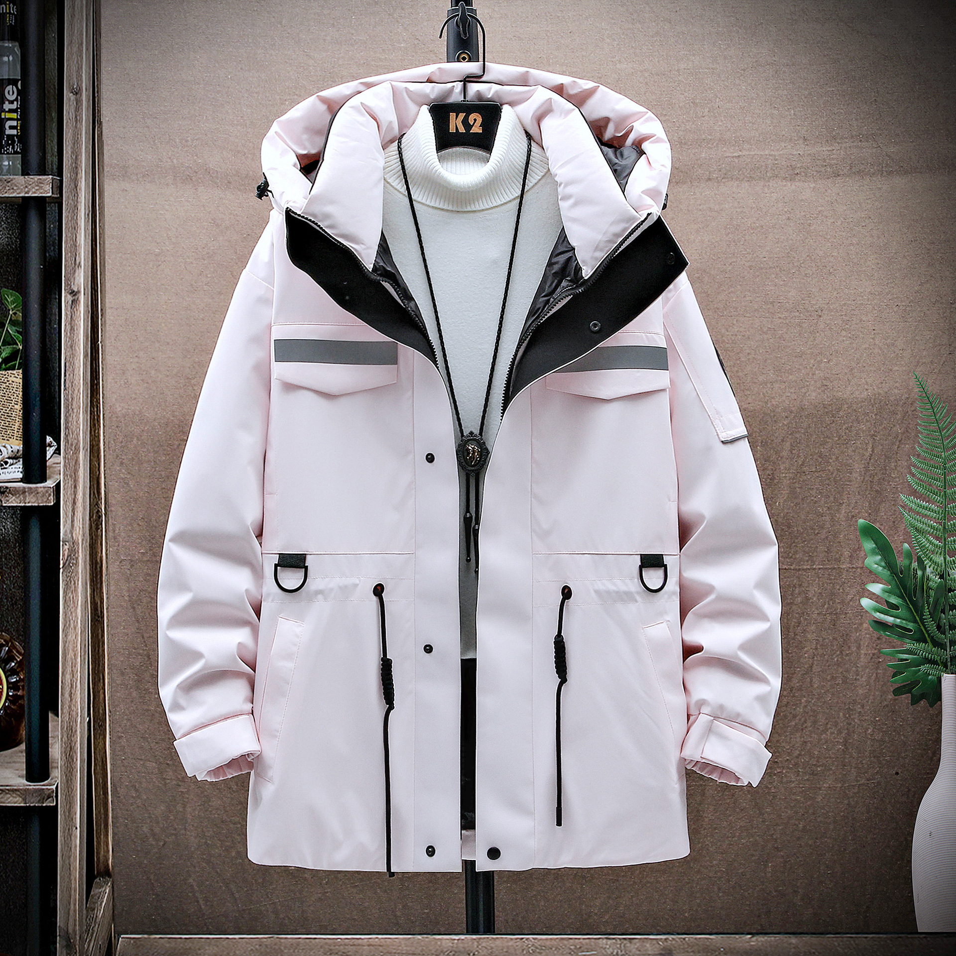Couple style unisex high-quality down 2021 winter new short workwear outdoor thick jacket trend_voghion.com
