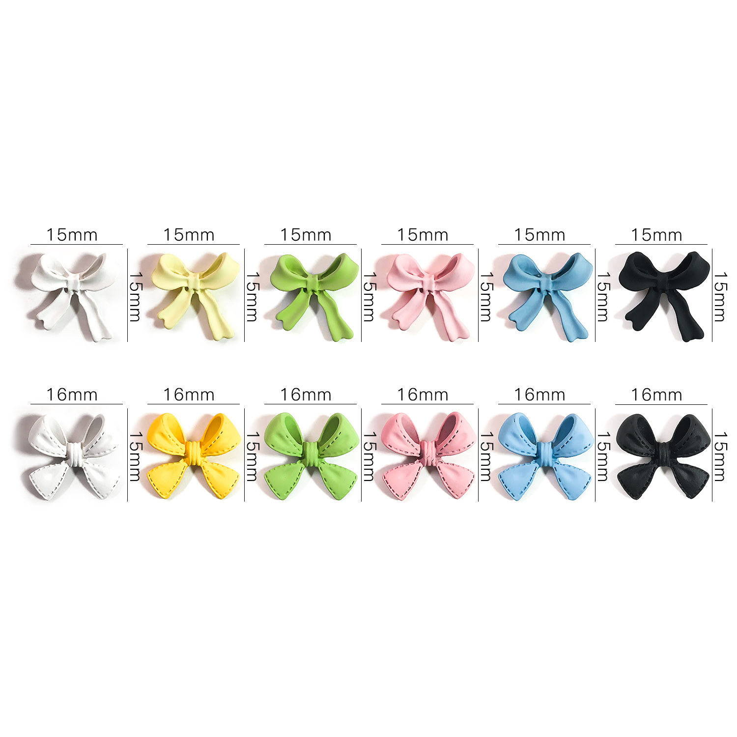 Japanese summer fresh accessory for manicure with bow
