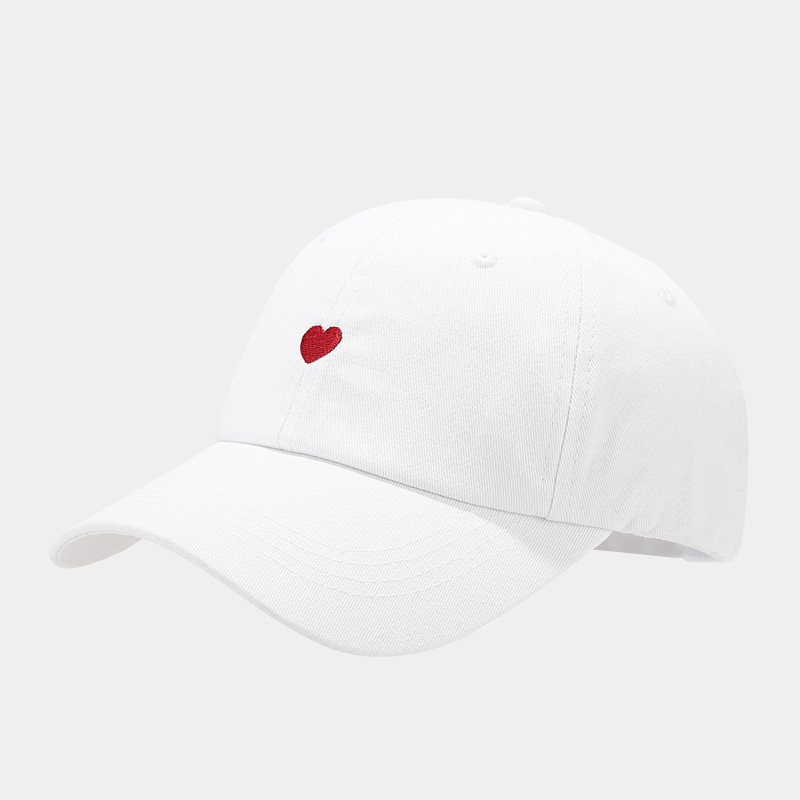 Unisex Simple Style Heart Shape Embroidery Baseball Cap display picture 4