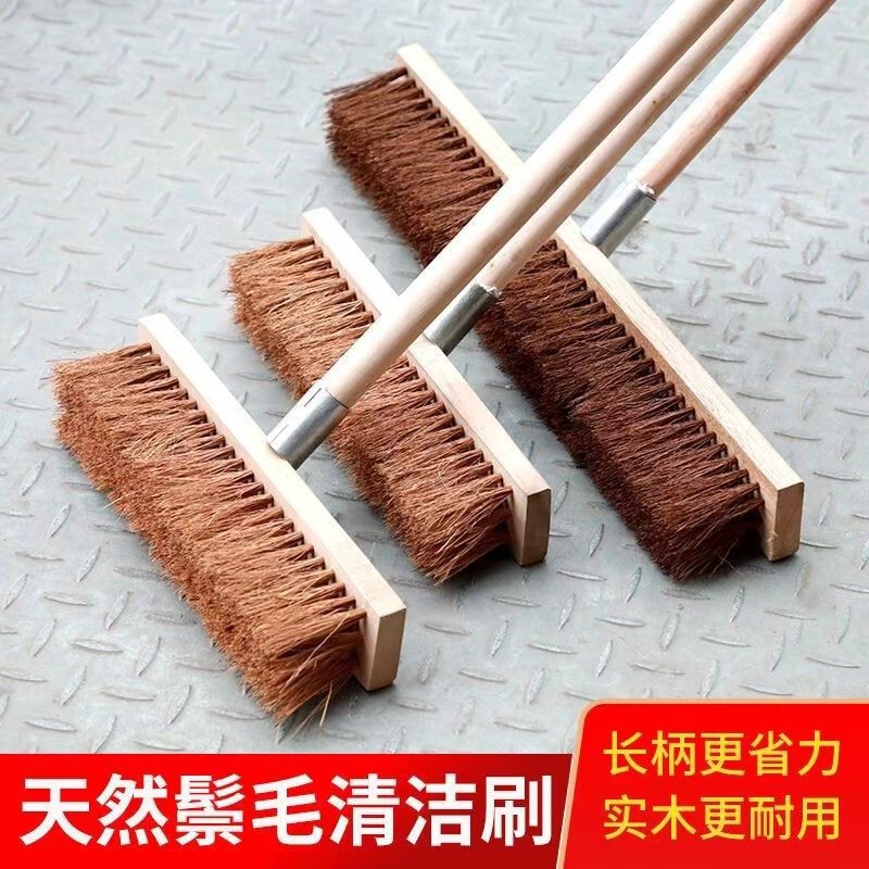 天然ブラウン毛洗浄床洗浄コンクリート車プール汚れ除去床ブラシ長柄ブラシ工具木製|undefined
