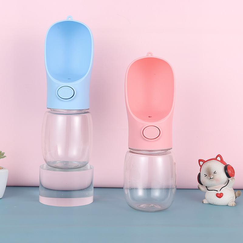 Bebedero para mascotas Boca no mojada Taza de agua para perros Botella de agua para perros Taza para mascotas Alimentador de agua para exteriores portátil