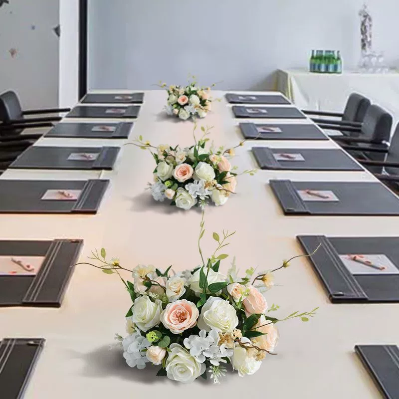 Новая кровать, обеденный стол, ресторан, готовый продукт, искусственный японский якорь, декоративный цветочный стол для конференций, цветок, свадебный цветок у кровати