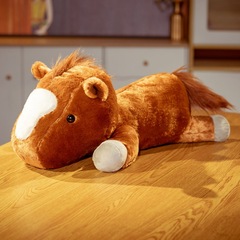 Cute lying horse watch pillow, ugly boy doll, Amazon cross-border plush anime toy