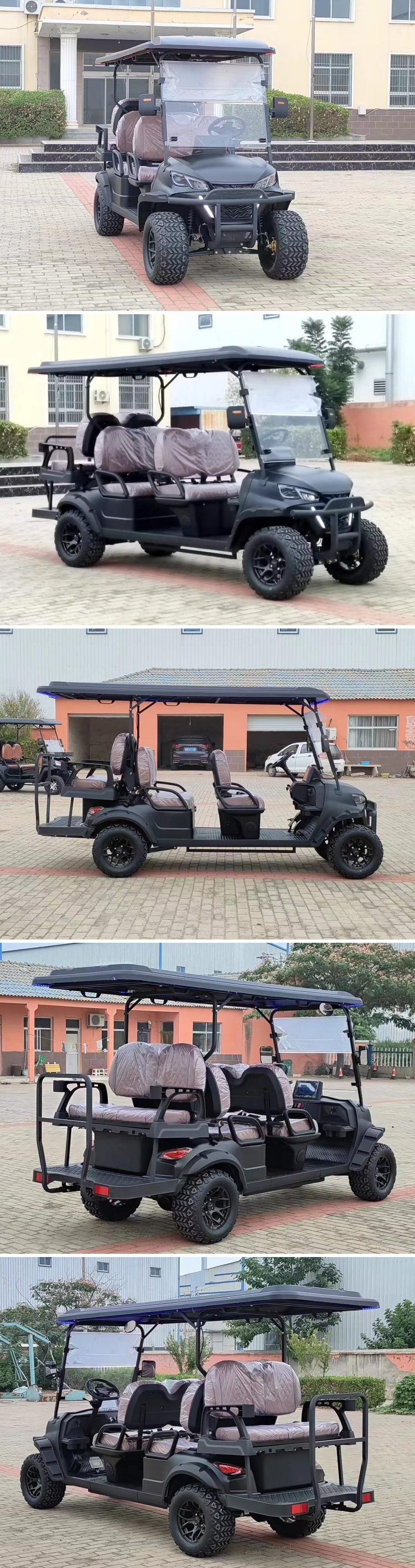 2-seater, 4-seater, 6-seater electric golf cart, four-wheel, for export, hotel reception, shuttle, transportation, and sightseeing vehicle