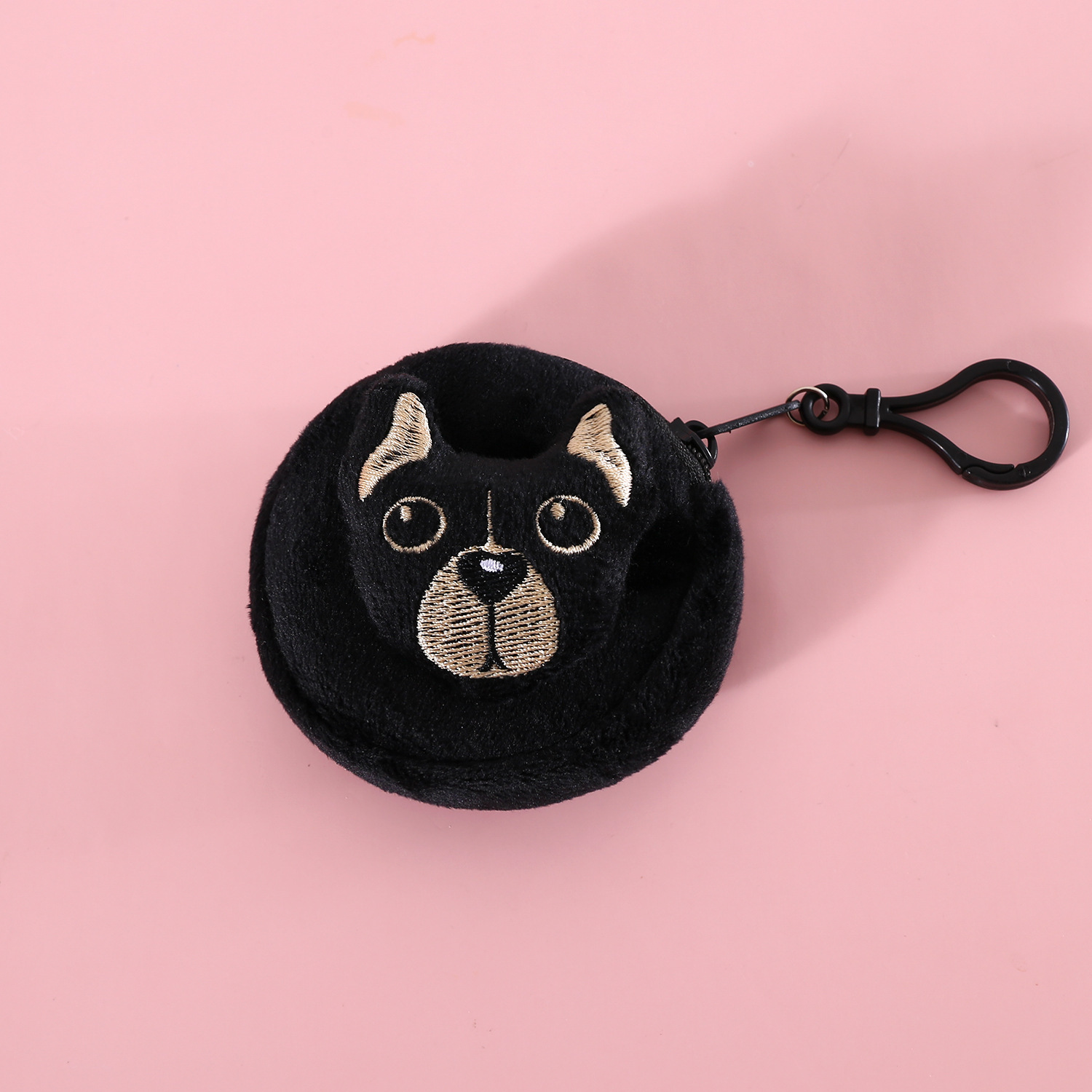 Perro de salida de dibujos animados merienda bolsa de mierda peluche Shiba inu Corgi lindo bolsa pequeña bolsa de almacenamiento llavero