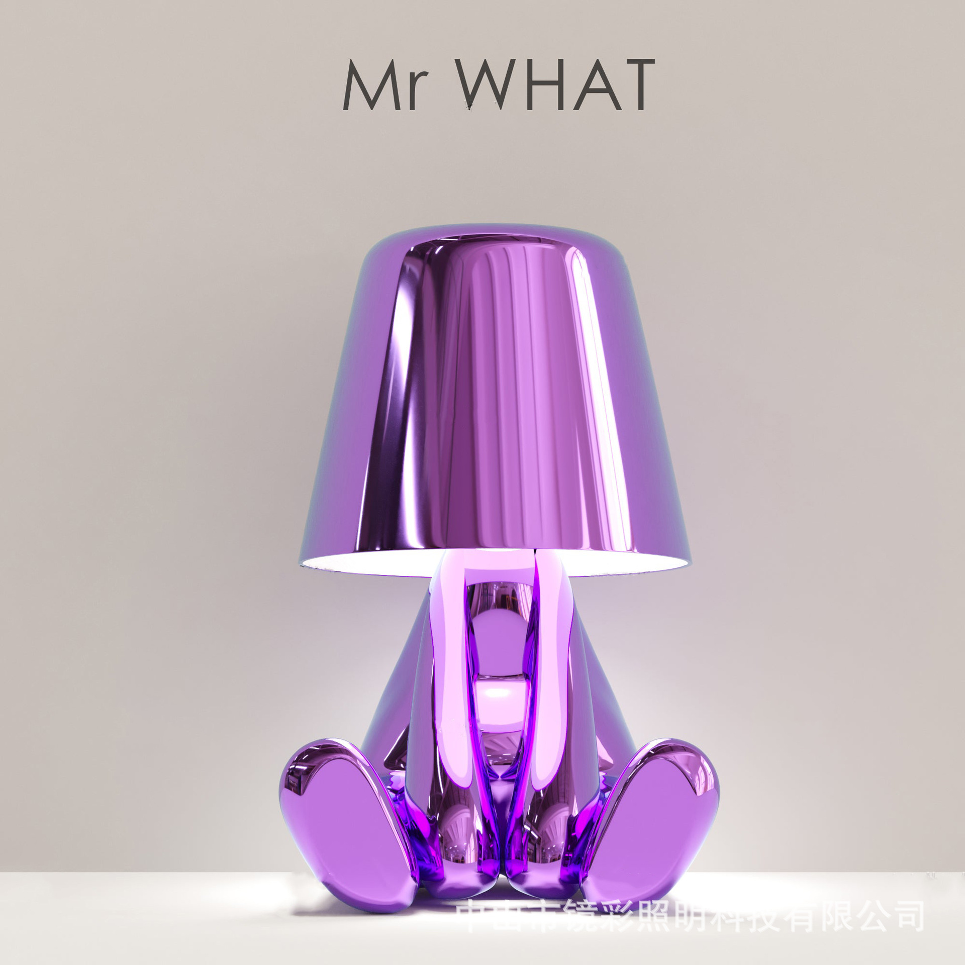 Fábrica transfronteriza Hermanos de oro lámpara de mesa decoración noche luz lámpara pensador