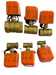 Two-line DC12V24V normally open and normally closed electric two-way ball valve central air conditioning duct disc machine heating system