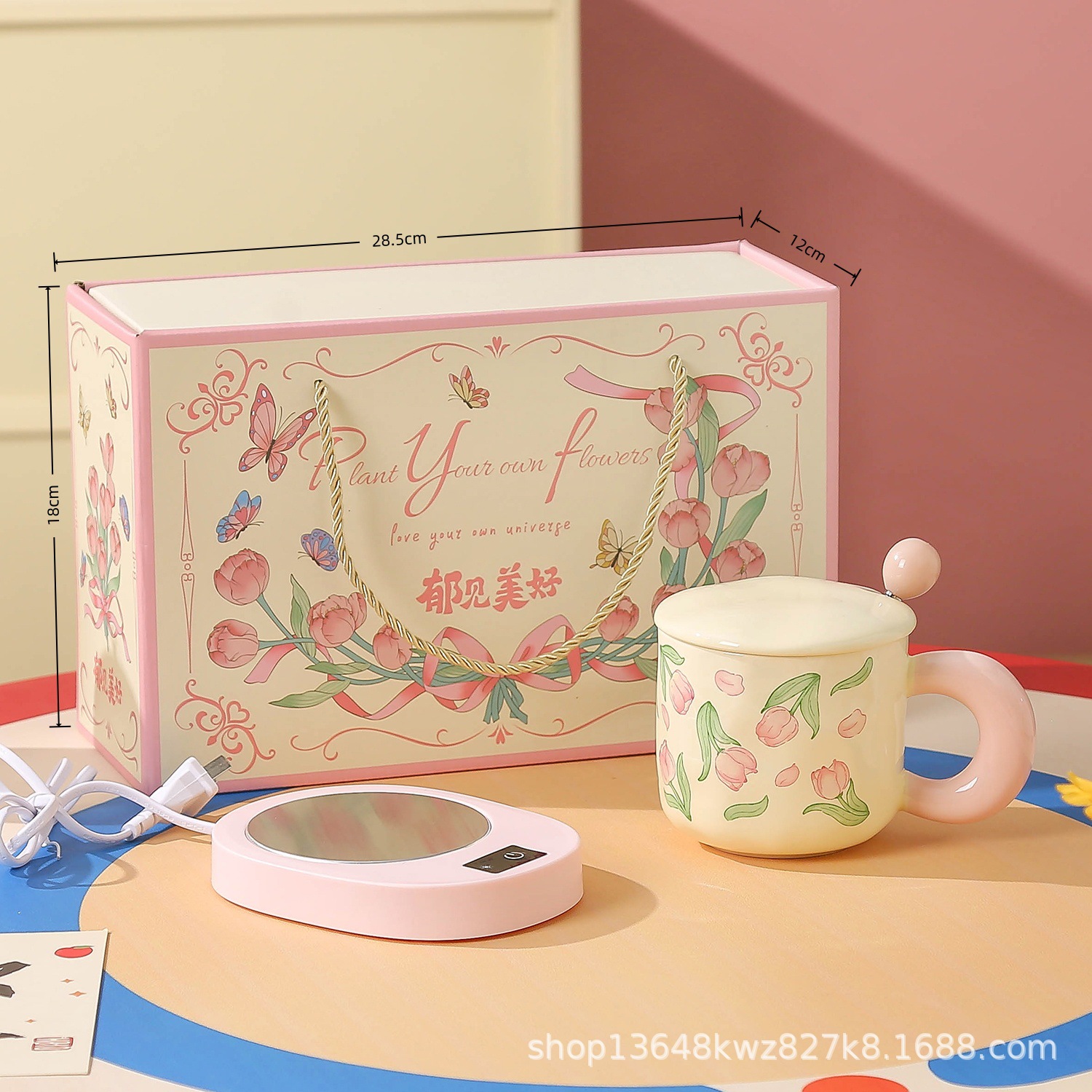 Día de la diosa, regalo de mano, taza de regalo, regalo del día de la mujer, caja de regalo de alta calidad