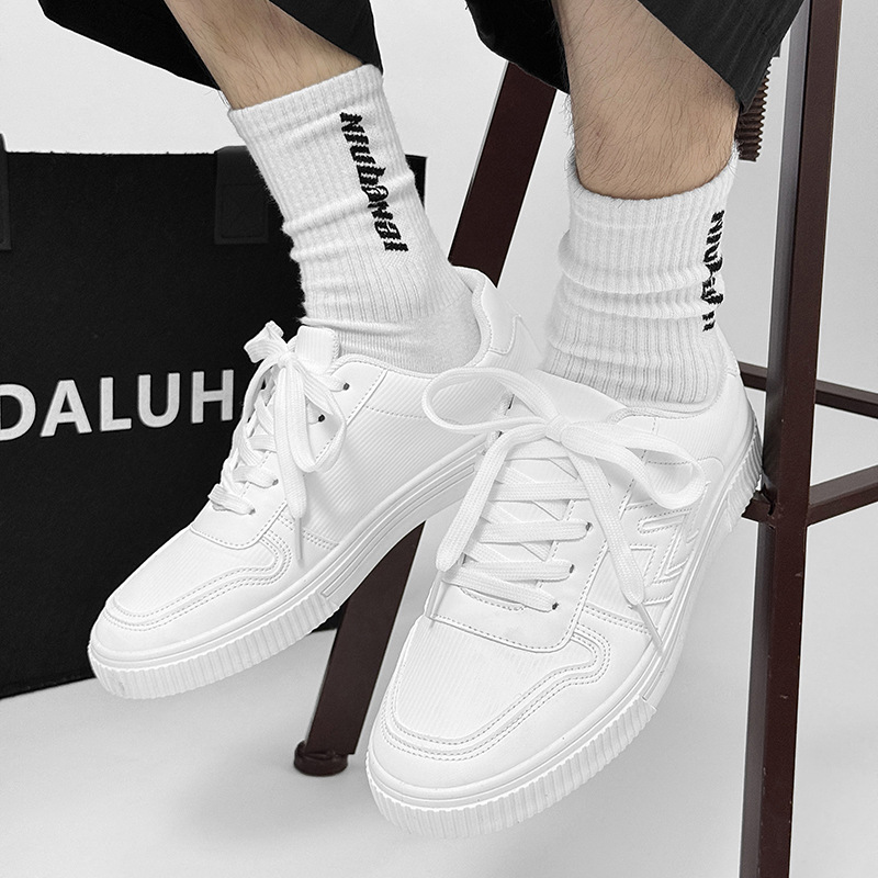 Men's Casual Flat Canvas Sneakers Versatile Student Shoes_voghion.com