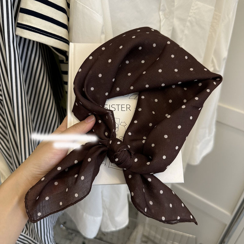 綿とリネンの夏の韓国の小さな正方形のスカーフ、女性用のフランスの芸術的な薄いシルクスカーフ、カシューナッツの花のスカーフ、髪を飾るネッカチーフ|undefined
