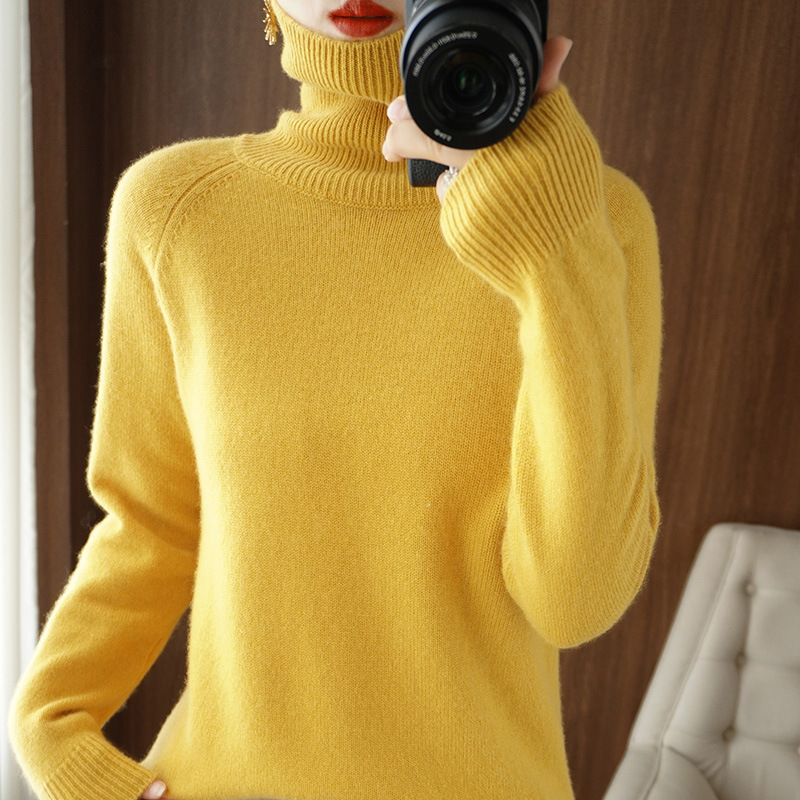 Turtleneck Knitwear for Women in Autumn and Winter New Loose Thickeneded Knitted Knitwear Knitwear with Bottoming Shirt Top Cross-Border Clothing Turtleneck Knitwear for Women in Autumn and Winter New Loose Thickeneded Knitted Knitwear Knitwear with Bottoming Shirt Top Cross-Border Clothing
