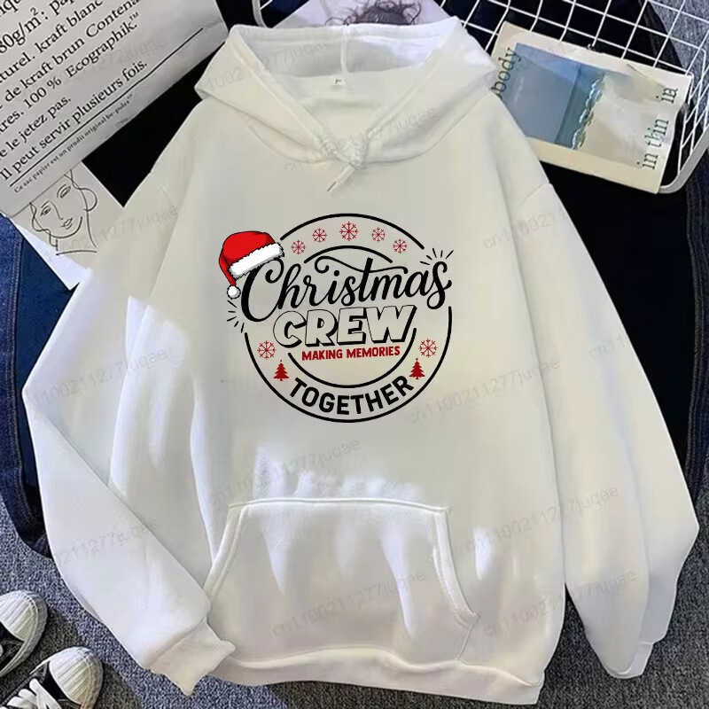 Christmas Crew Together Hoodie Family Matching Outfits Santa Hat sweatshirts Men Christmas Christmas Crew Together Hoodie Family Matching Outfits Santa Hat sweatshirts Men Christmas