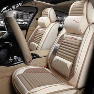 2020款大众新宝来polo汽车坐垫四季专用亚麻宝莱座套全包座椅垫
