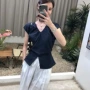 短袖v领夏季小众上衣