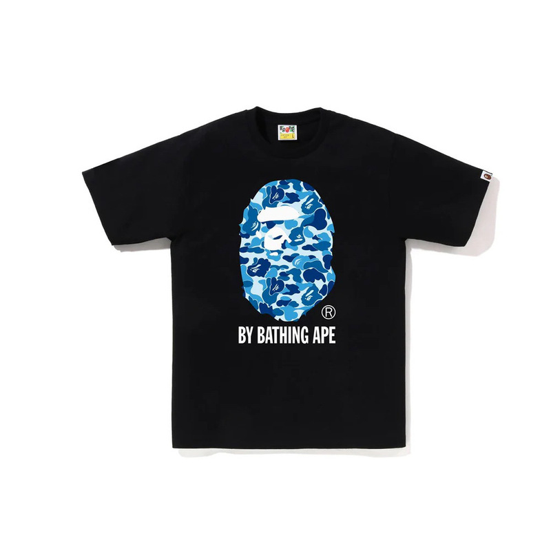 日系潮牌bape半袖寝猿迷彩猿人頭プリント夏tシャツカップルカジュアルスポーツ半袖ショートT|undefined