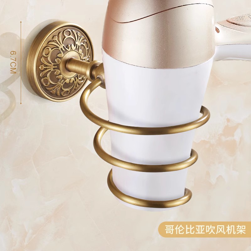 전체 구리 소재 콜롬비아 헤어드라이어 프레임(나사/못이 없는 접착제 포함)