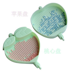 New Diamond Painting Round Drill Plate Apple Shape Dot Drill Plate \ Heart Embroidery Diamond Painting Assistant Tool DIY