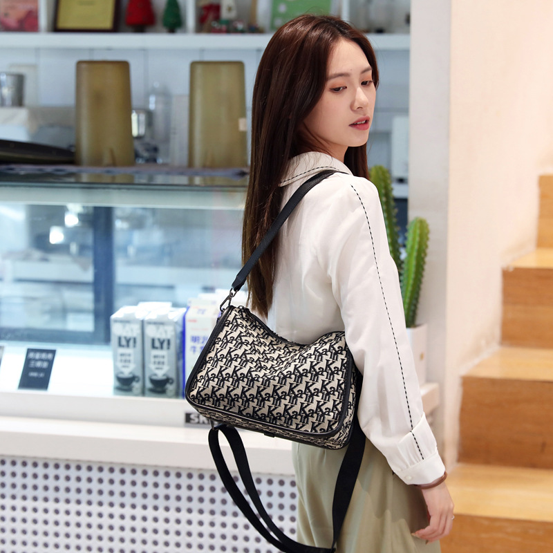 Capacious one-shoulder bag