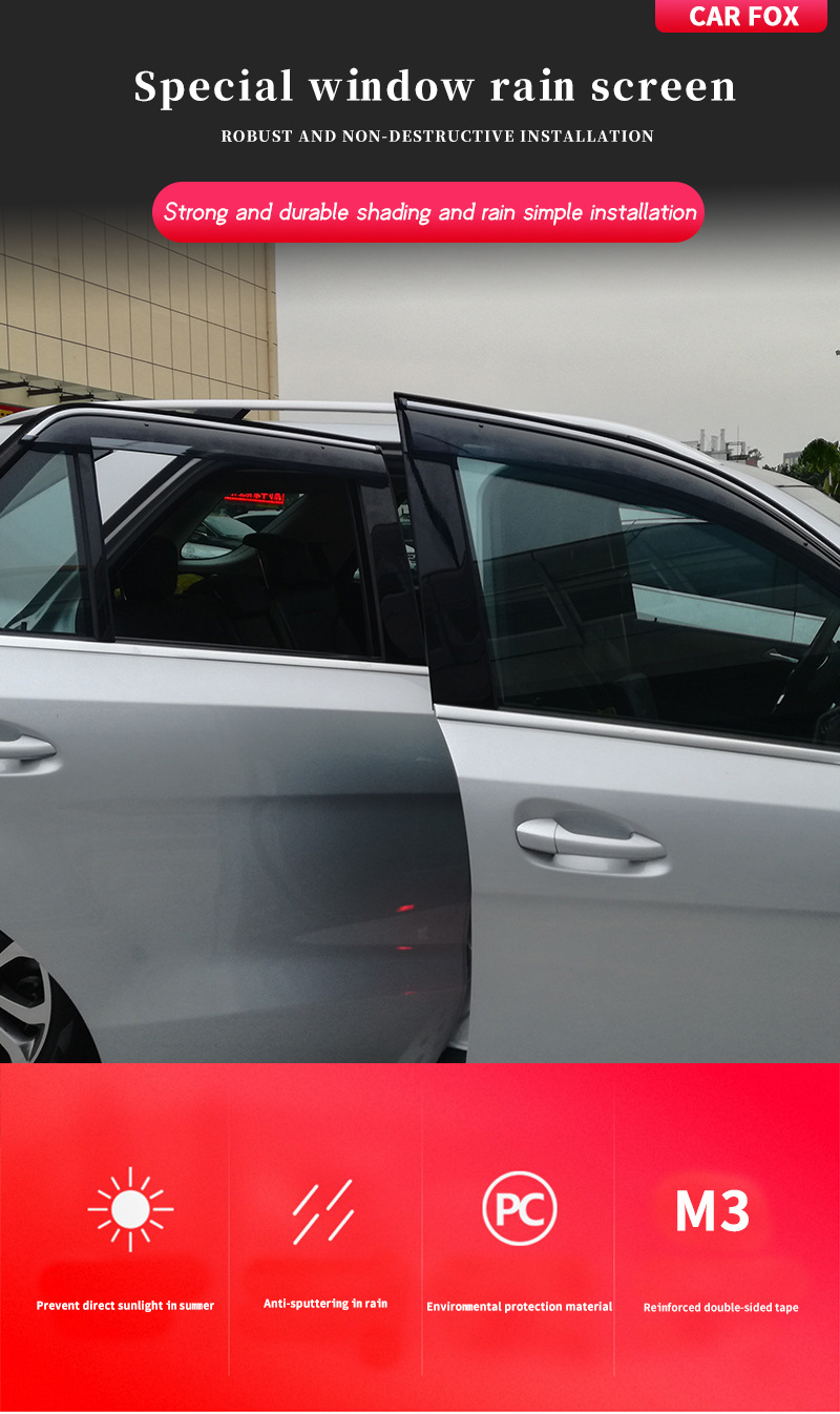 Suitable for Mercedes-Benz Gle Window Visor Rain Shield Rain Eyebrow Benz Gle Coupe Window Visor