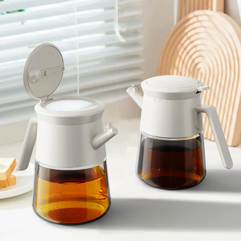 食品级油壶厨房家用不挂油瓶酱油醋调料收纳盒调味料组合盐罐瓶子