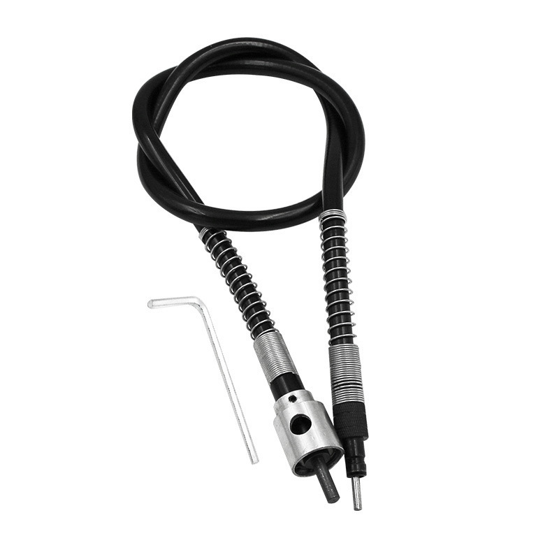 電気ドリル電気研削ハンドル付きチャック0.3-4mm/ 6.5mm吊りグラインダーハンドル部品チャックソフト軸ツール|undefined