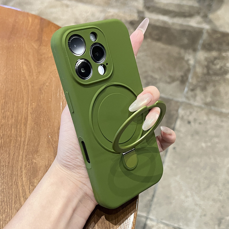 液态硅胶适用iPhone17PROMAX手机壳一体磁吸支架苹果15防摔保护套|undefined