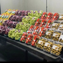 批发水果店纸板货架展示架中岛台阶梯形陈列架子超市水果蔬菜直角