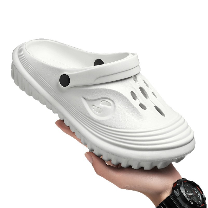 Sandalias de playa de coco cómodas de verano para hombres de fondo plano multicolor