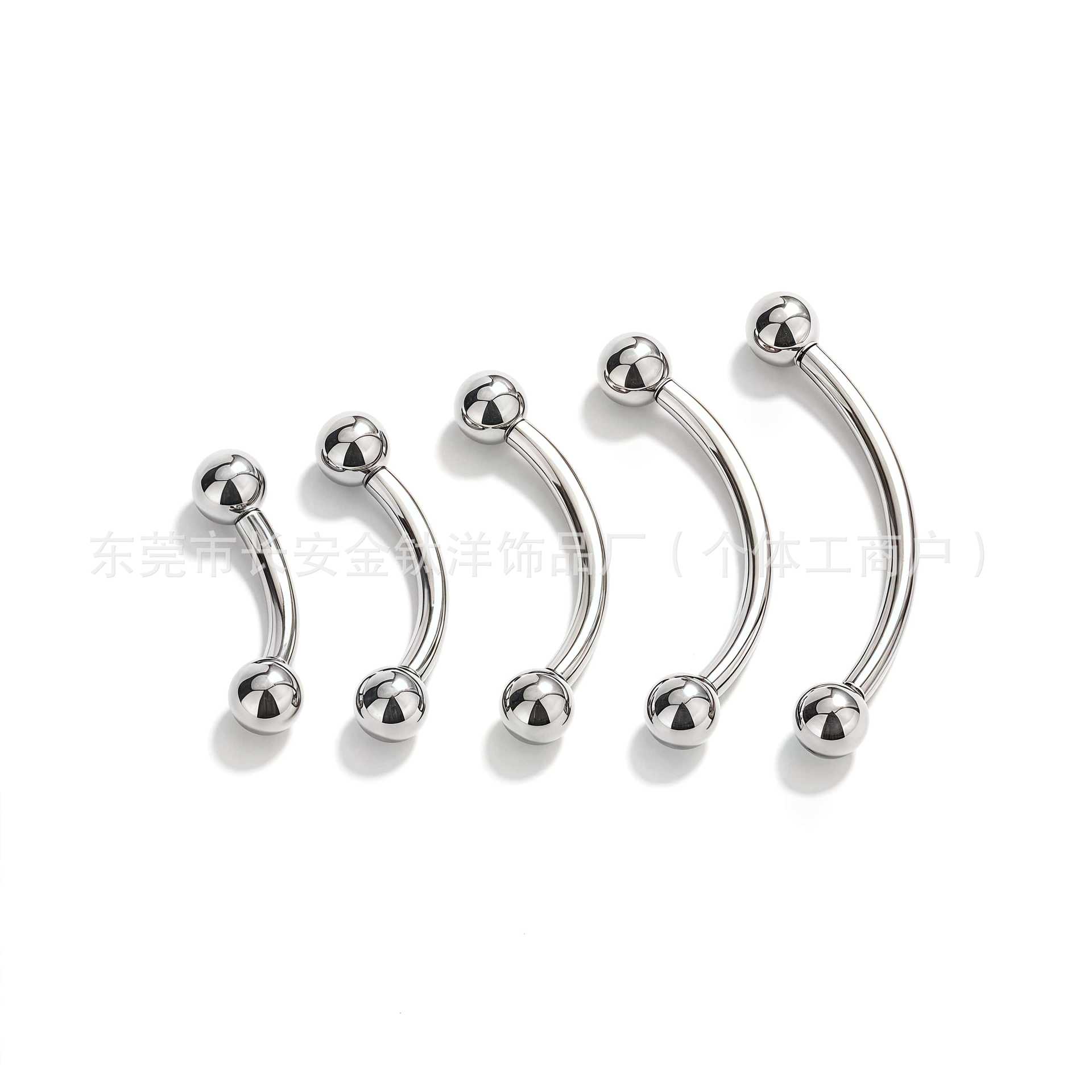 Pointed titanium steel lip stud product view