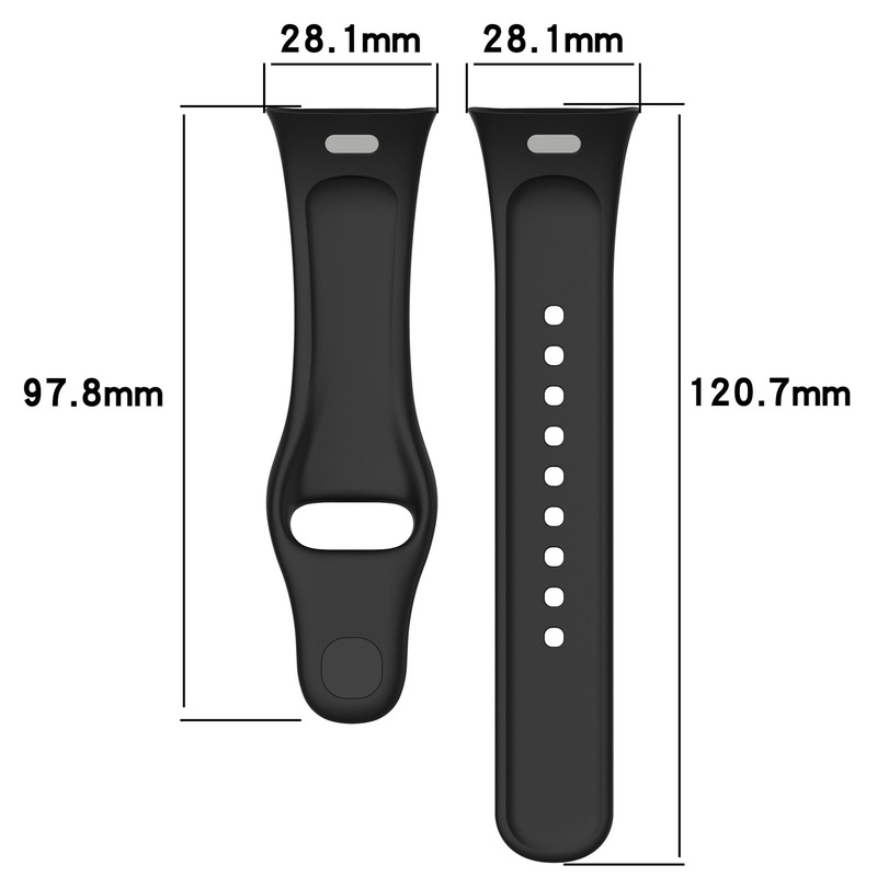 Redmi Watch3 モノクロ時計ストラップ Watch 3Lite シリコン交換用リストストラップ公式同色に適しています。|undefined