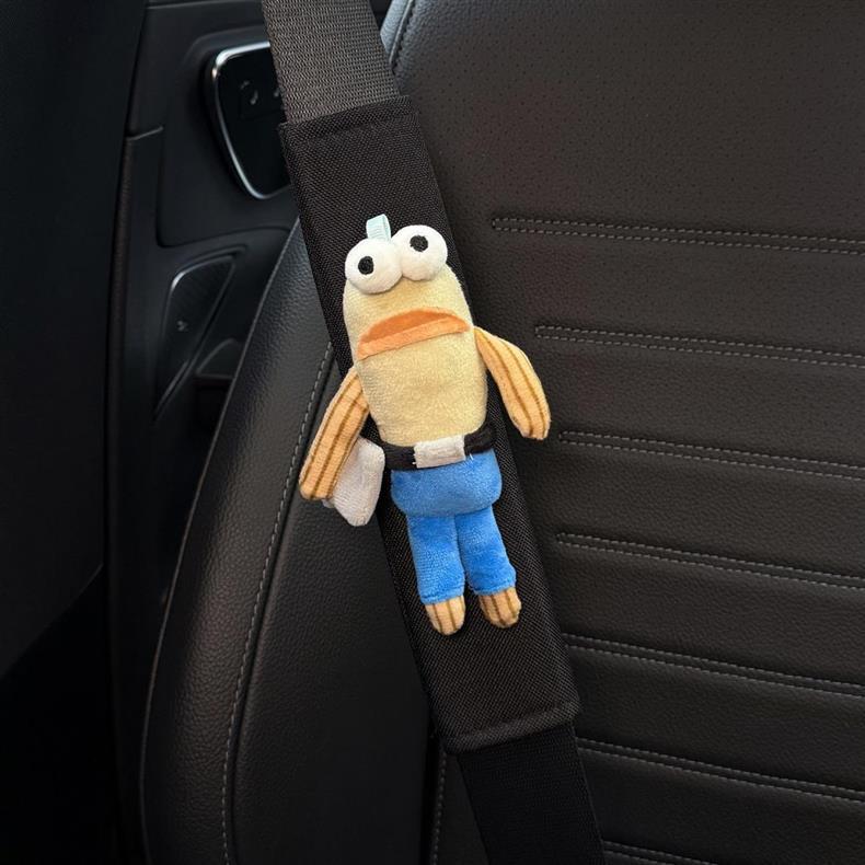 Cute New Car Seatbelt Shoulder Pads Decorative Protective Covers Anti-Wear Car Interior Decoration Dolls for a Couple Female