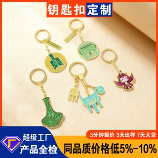 企业定制金属钥匙扣LOGO印刷文创礼品商务伴手礼景区博物馆纪念品