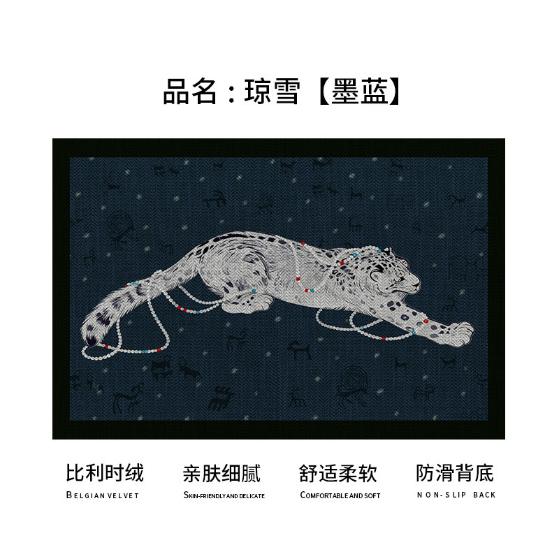 Una nueva explosión de leopardo de nieve belga alfombra antideslizante alfombra doméstica gran alfombra resistente al desgaste image 6