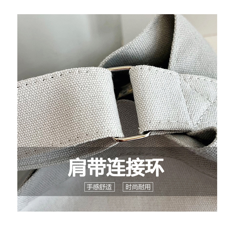 Wholesale large-capacity casual commuting women's single-shoulder bags, Korean-style trendy and fashionable handbags, LOGO printed canvas bags undefined