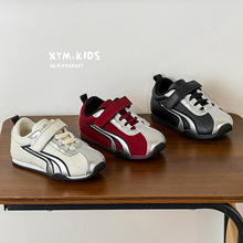 2025年冬季新款儿童潮流拼色加绒轻便阿甘鞋