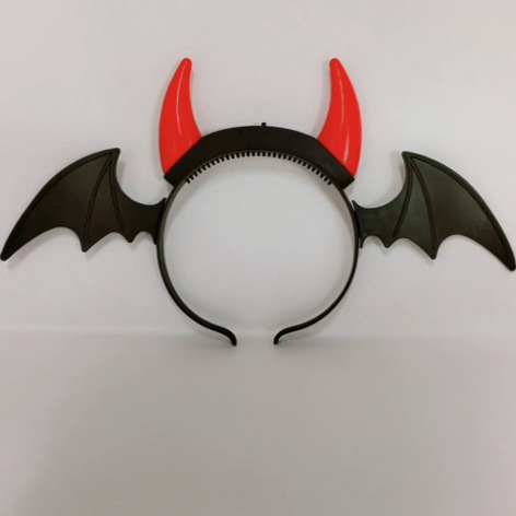 Accesorio de cabeza LED, diseño murciélago/ cuerno