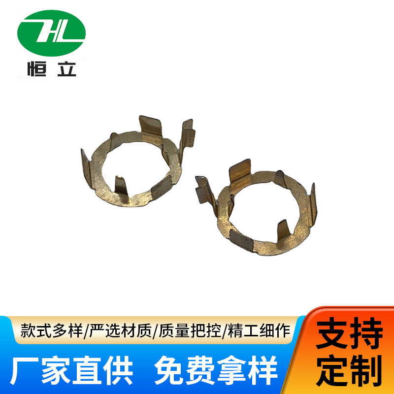 电子接线端子不锈钢磷铜五金配件冲压加工多规格导电弹片冲压件