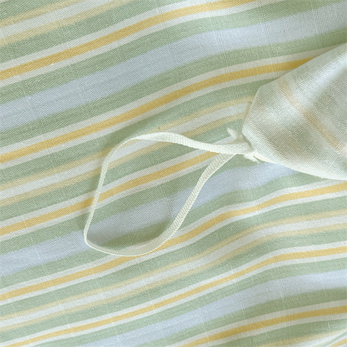 Pure cotton old coarse cloth four-piece set raw cotton thickened printed bed quilt cover simple bed sheet style pure cotton four-piece set wholesale