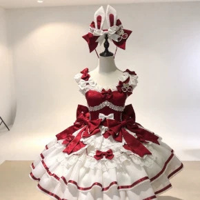 Sweetheart Dreamland (Velvet Rabbit) Original Cute Rabbit Cake Dress Lolita