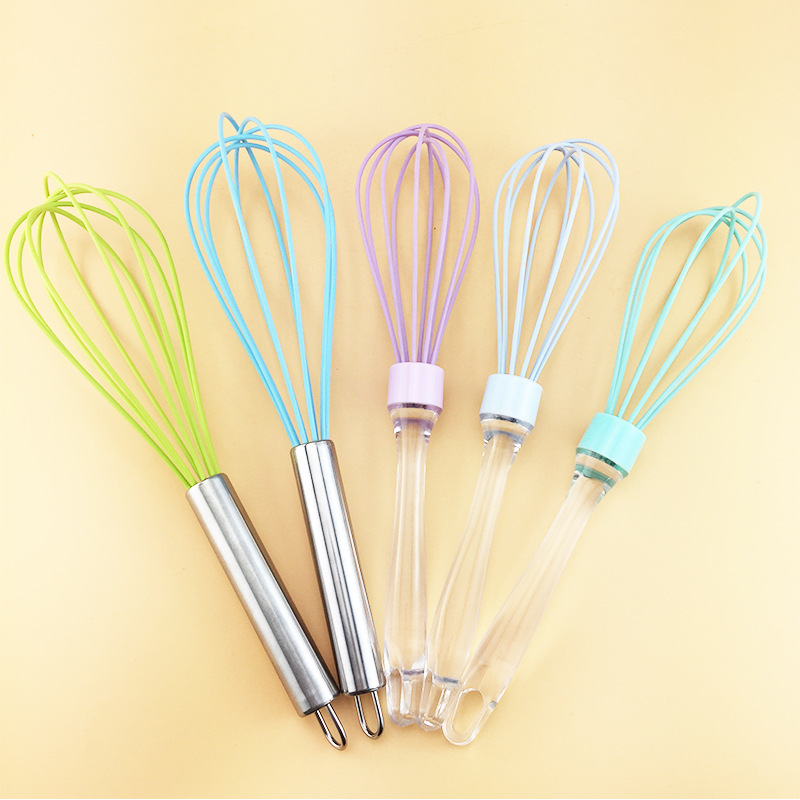 Manueller Schneebesen Aus Edelstahl Und Silikon In Regenbogenoptik_voghion.com