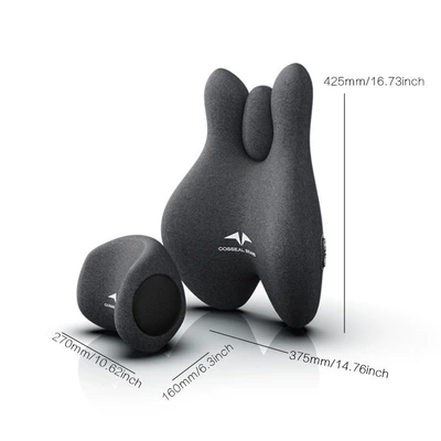 Headrest: Heated Vibrating Massage Neck Pillow