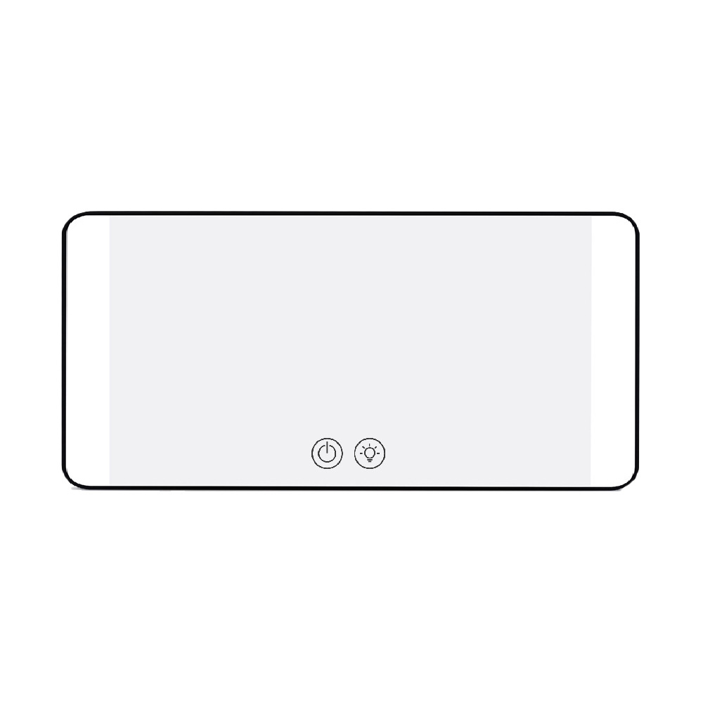 New Led Car Makeup Mirror Car Sun Visor Hanging Mirror High-Definition Car Interior with Light Touch Side Light Car Mirror