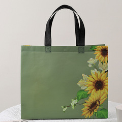 Sunflower Cover Membrane Non-woven Handbag for Children's Clothing Store, Clothing Store, Children's Clothing Store Shopping Bag, Logo Printable