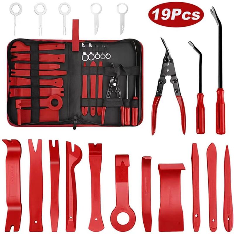 19Pcs Decorative Removal Tools Car Panel Door Audio Trim Removal Tool Set Disassembly Tool Set 19Pcs Decorative Removal Tools Car Panel Door Audio Trim Removal Tool Set Disassembly Tool Set