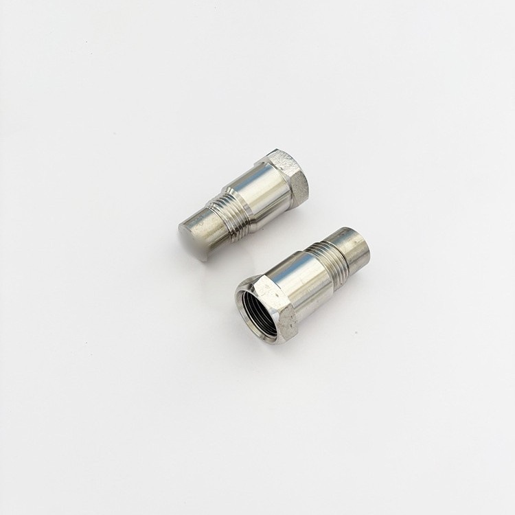 M18X1.5 threaded oxygen sensor curved cutout nut plug 304 stainless steel auto parts catalytic converter