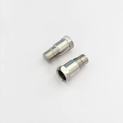 M18X1.5 threaded oxygen sensor curved cutout nut plug 304 stainless steel auto parts catalytic converter (Automotive Sensors) - 46mm-connector-catalytic-converter-without-catalyst