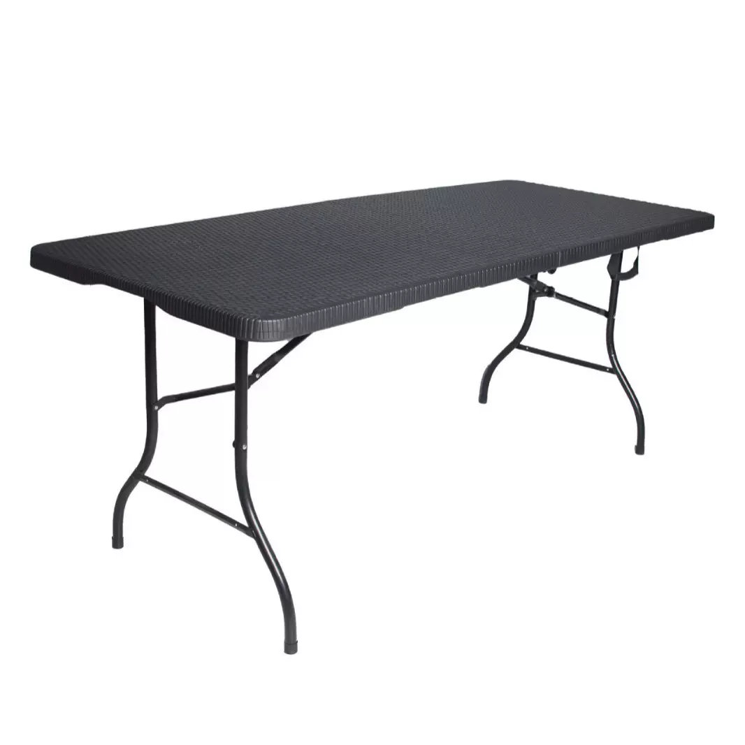 仿藤纹塑料折叠桌跨境批发户外便携式夜市摆摊桌简约会议室办公桌